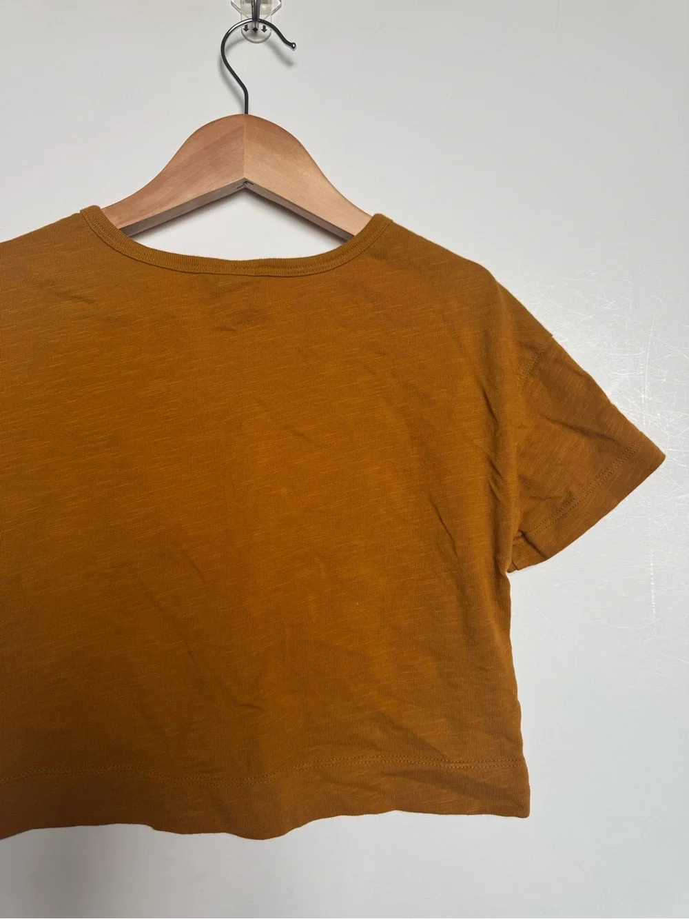 Old Navy Girls' Rust Twist-Front Cropped Tee